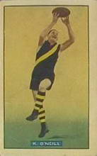 Kevin O'Neill - 1938 Hoadleys League Footballers - Source: Australian Rules Football Cards