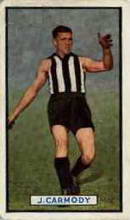 Jack Carmody - 1939 Allens Footballers - Source: Australian Rules Football Cards