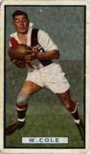 Billy Cole - 1939 Allens Footballers - Source: Australian Rules Football Cards