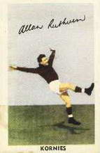 Alan Ruthven - 1951 Kornies Footballers in Action - Source: Australian Rules Football Cards