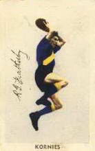 R Featherby - Williamstown - 1951 Kornies Footballers in Action - Source: Australian Rules Football Cards