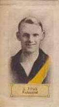 Jack Titus - 1932 Hoadleys Victorian League Footballers - Source: Australian Rules Football Cards