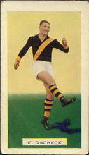 Eric Zschech - 1934 Hoadleys Victorian Footballers - Source: GoldnPawn Pty
