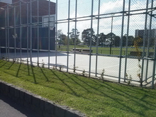 Arden Street - Old Bookies ring has been turned into a Basketball Court - Photographer Justin Schmidt 2013 - All Rights Reserved