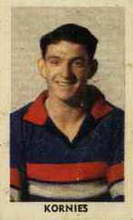Card 72 - Wally Donald - 1949 Kornies Victorian Footballers Source:Australian Rules Football Cards