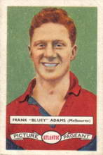 Frank Adams - 1958 Atlantic Picture Pageant - Source: Australian Rules Football Cards - Reproduced with the permission of Esso Australia