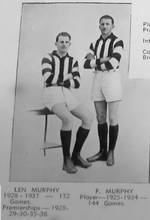 Len Murphy - Source:Collingwood Football Club 1892-1948 by Percy Taylor - State Library of Victoria Collection